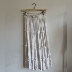 Princess Polly White Maxi Skirt